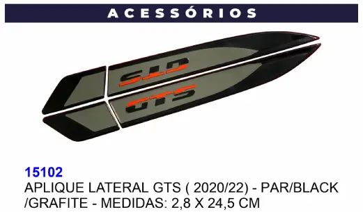 Aplique Lateral GTS 15102