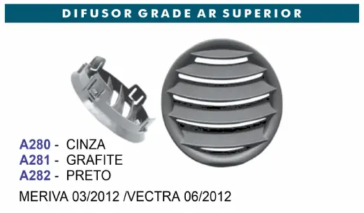 Difusor Grade Ar Superior